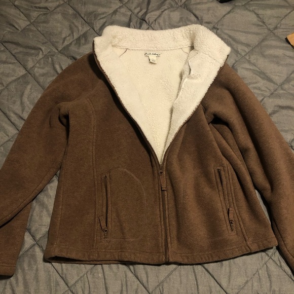 Tops - Brown and white Sherpa jacket